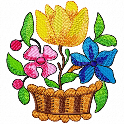 Flowers Embroidery Design 1 Flowers Embroidery Design 1